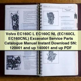 Volvo EC160C L/NL Bagger Ersatzteile Katalog Handbuch (SN: 120001 und höher, 140001 und höher)