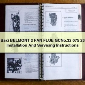 Baxi BELMONT 2 FAN FLUE GC - Installations- und Bedienungsanleitung