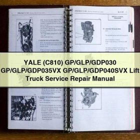 Yale Stapler Servicehandbuch C810 GP/GLP/GDP030, GP/GLP/GDP035VX, GP/GLP/GDP040SVX