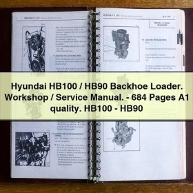 Hyundai HB100/HB90 Radlader - Werkstatt-/Servicemanual, 684 Seiten, A1-Qualität