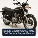 Suzuki GS250 GS450 1983 Full Service Repair Manual