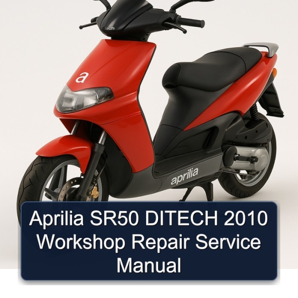 Aprilia SR50 DITECH 2010 Workshop Repair Service Manual