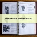 Takeuchi TL26 operators Manual PDF Download