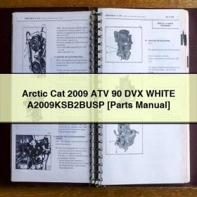 Arctic Cat ATV 90 DVX Weiß 2009 - Ersatzteilhandbuch