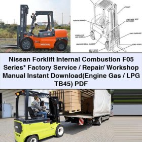 Nissan Gabelstapler F05 Serie - Werkstatthandbuch (Benzin/LPG TB45)