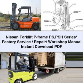 Nissan Gabelstapler P-Rahmen PS PSH Serie: Werkstatthandbuch