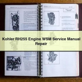 Kohler RH255 Motor WSM Servicehandbuch