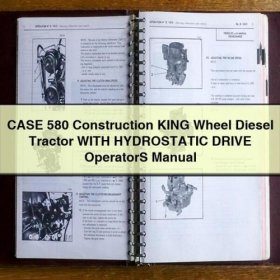 CASE 580 Construction King Radlader Bedienungsanleitung (PDF)