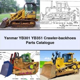 Yanmar YB301 / YB351 Raupenbagger-Teilekatalog