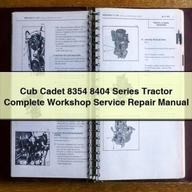 Werkstatt-Handbuch für Cub Cadet 8354 & 8404 Traktoren
