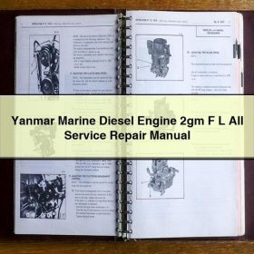Yanmar 2GMF L Marine Dieselmotor - Reparaturs Handbuch