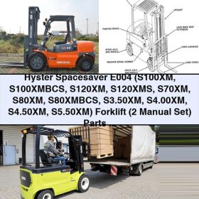 Hyster Spacesaver E004 (S100XM bis S5.50XM) Gabelstapler-Reparaturhandbuch (2-teilig)