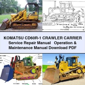 Komatsu CD60R-1 Raupenfahrzeug: Service- und Betriebshandbuch