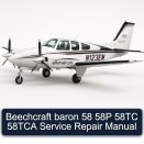 Beechcraft baron 58 58P 58TC 58TCA Service Repair Manual