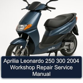Aprilia Leonardo 250 300 2004 Workshop Repair Service Manual