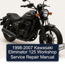 1998-2007 Kawasaki Eliminator 125 Workshop Service Repair Manual