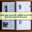 CASE 1896 Tractor SN 17895005 And AFTER Parts Manual 8 4330