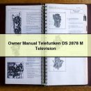 Owner Manual Telefunken DS 2878 M Television