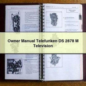 Owner Manual Telefunken DS 2878 M Television