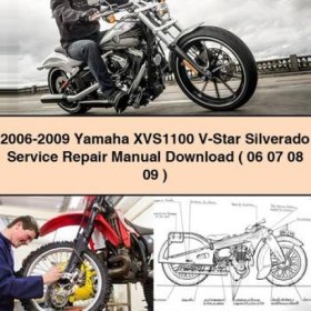 Yamaha XVS1100 V-Star Silverado Servicehandbuch 2006-2009 (PDF)