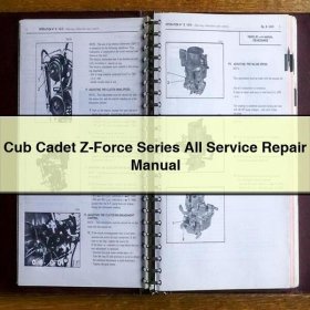 Cub Cadet Z-Force Serie: Reparaturanleitung