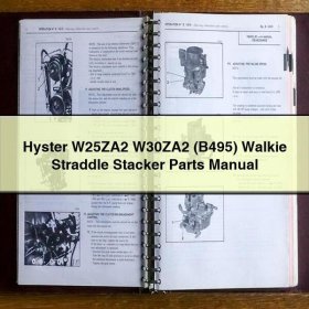 Hyster W25ZA2 / W30ZA2 (B495) - Ersatzteilhandbuch für Niederhubwagen