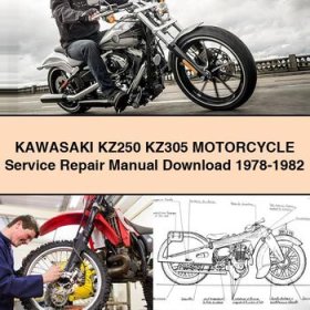 KAWASAKI KZ250 KZ305 Motorcycle Service Repair Manual 1978-1982