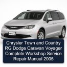 Chrysler Town and Country RG Dodge Caravan Voyager Complete Workshop Service Repair Manual 2005