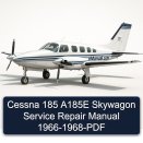 Cessna 185 A185E Skywagon Service Repair Manual 1966-1968-PDF