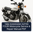 1984 KAWASAKI KZ750 FOUR Motorcycle Service & Repair Manual-PDF