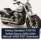 Harley Davidson FXSTDI Softail Deuce 2000-2005 Manual WSM PDF Download