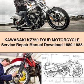 KAWASAKI KZ750 FOUR Motorcycle Service Repair Manual 1980-1988