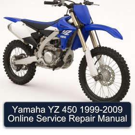 Yamaha YZ 450 1999-2009 Online Service Repair Manual