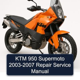 KTM 950 Supermoto 2003-2007 Repair Service Manual