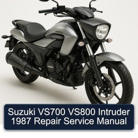 Suzuki VS700 VS800 Intruder 1987 Repair Service Manual