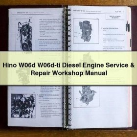 Hino W06d & W06d-ti Dieselmotor Werkstatt-Handbuch (PDF)