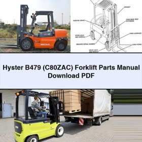Hyster B479 (C80ZAC) Gabelstapler Ersatzteilhandbuch