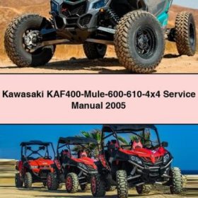 Kawasaki KAF400 Mule 600/610 4x4 Service Handbuch 2005 (PDF)