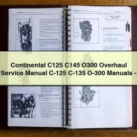 Continental C125, C145, O300 Überholungs- und Reparaturhandbuch