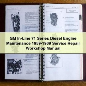 Reparaturhandbuch für GM In-Line 71 Dieselmotoren (1959-1969)