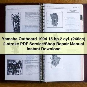 Yamaha Outboard 1994 15 hp 2 cyl. (246cc) 2-stroke Service/Shop Repair Manual