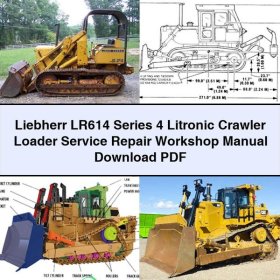 Liebherr LR614 Serie 4 Litronic Raupenlader - Werkstatt- und Reparaturhandbuch