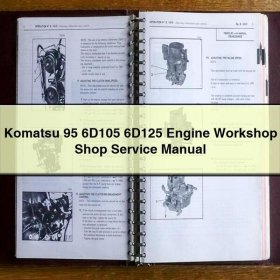 Komatsu 95 6D105/6D125 Motor Werkstatt Handbuch