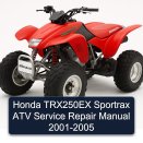 Honda TRX250EX Sportrax ATV Service Repair Manual 2001-2005