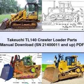 Takeuchi TL140 Raupenlader Teilehandbuch (Seriennummer 21400011 und höher) PDF