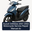 Suzuki Dr650se 2001 2002 Motorcycle Service Repair Manual do