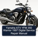 Yamaha ATV YFM 350 Warrior 1997 Digital Service Repair Manual