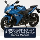 Suzuki GSXR1300 GSX R1300 2003 Full Service Repair Manual