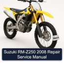 Suzuki RM-Z250 2008 Repair Service Manual