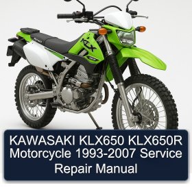 KAWASAKI KLX650 KLX650R Motorcycle 1993-2007 Service Repair Manual